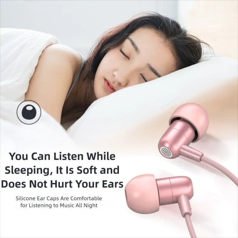 For Samsung Galaxy Wired Headphone HiFi Surround Sound With Mic USB Type C 3.5mm Earphones For iPhone 15 16 Pro Max Jack Headset