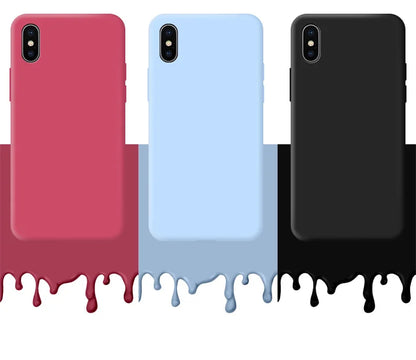 For iphone X Xr Xs Max Shockproof Liquid Silicone Protective Cover For iphone X S Max XR Case