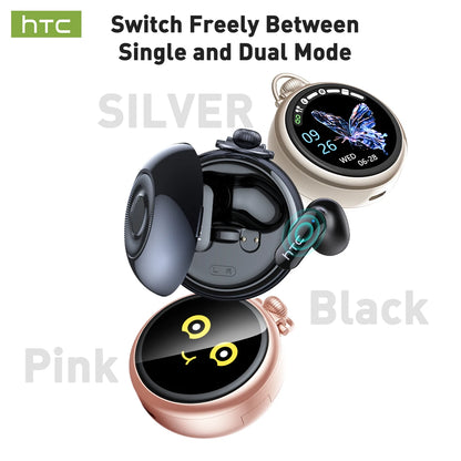 HTC NE71 True Wireless Earbuds ANC Noise Cancelling Bluetooth 6.0 22H Playtime In-Ear Comfort Gaming Low Latency