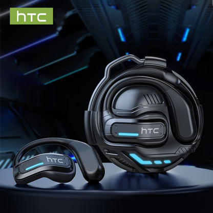 AI Translator Earphone HTC NE02 Open Ear Wireless Bluetooth Headphones Hifi Sound Quality Low Lacenty Sport Earbuds With Mic