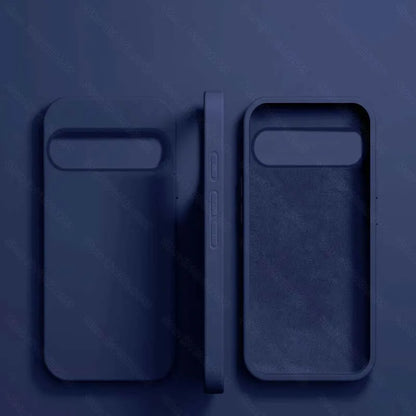 Luxury Original Liquid Silicone Cases for Google Pixel 9 8 6 7 Pro XL Shockproof Case for Google Pixel 8A 7A 6A Soft Phone Cover