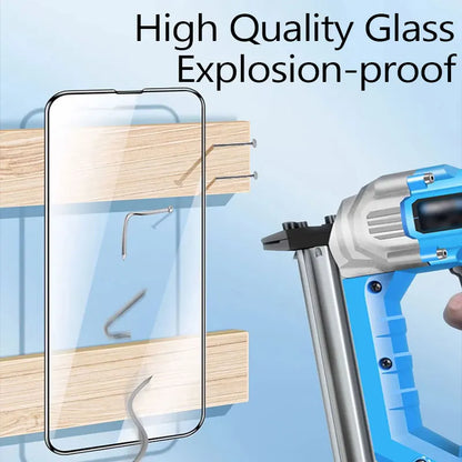 3PCS Tempered Glass For iPhone 12 13 11 14 Pro Max Plus 13 Mini Screen Protector For iPhone 15 16 17 Pro Max 17 Air 16E Glass