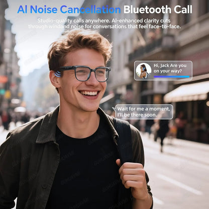 2026 New Smart AI Glasses 8MP Pixel 4k HD Camera Anti-shake Video Record ChatGP WIFI Translation Call Waterproof Sunglasses Men