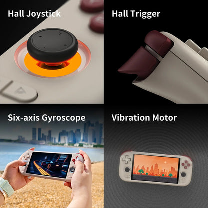 MANGMI AIR X Handheld Game Console Qualcomm Snapdragon 662 5.5'' Touchscreen Android 14 Active Cooling Fan 15W Fast Charging RGB
