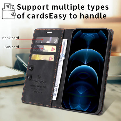 Leather Wallet Case For Samsung Galaxy S25 Edge S26 Plus S24 S23 S22 S21 FE S20 S10 S9 S8 Note 20 Ultra 10 Pro Flip Phone Cover