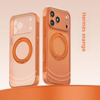 Luxury 360 Rotating Magnetic Kickstand Skin Feel Shockproof Case for iPhone 18 Pro Max 17 Pro for Magsafe Slim Fit AI key‌ Cover
