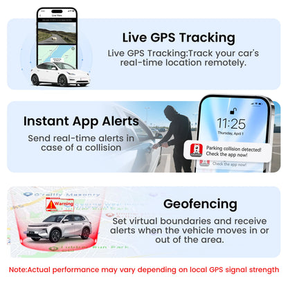 DDPAI Z50 Pro Dash Cam 4K Car DVR 3"IPS Screen 5GHz WiFi GPS ADAS 24H Parking Monitor Front and Rear Dashcam Car Camera