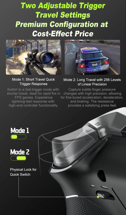 Pink Game Controller, Original PXN P5 Controller Supports Switch, iOS, Android, Computer PC, Built-in 2.4G Receiver