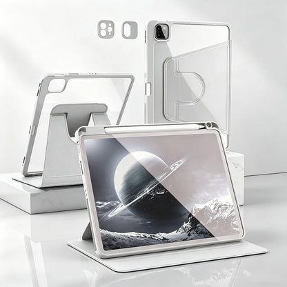 For iPad mini Air Pro 1 2 3 4 5 6 7 8 9 10 11 8.3 9.7 10.2 10.5 10.9 11 12.9 13 360 Degree Rotating Acrylic Case Auto Wake/Sleep