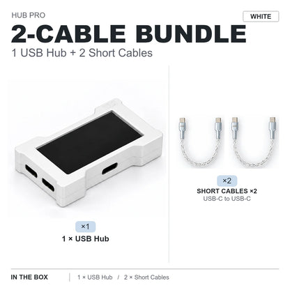 HMLAB ZNEO Gaming USB Hub - 2-to-3 Port, 8K Hz, Independent Power, With Screen, Trendy for Gaming Ambience Desk Setup