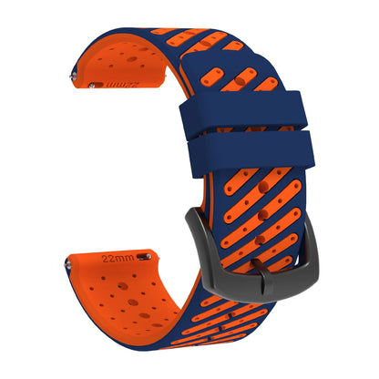22mm Quick Release Two Tone Silicone Watch Strap For Garmin Forerunner 570 47mm 265 255 Music/Venu 3 2 45mm Sport Band Bracelet
