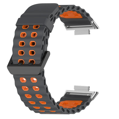 Soft Silicone Strap for Redmi Watch 6 5 4 Sports Two Tone Wristband for Xiaomi Mi Band 8 9 Pro Adjustable Rubber Wristband