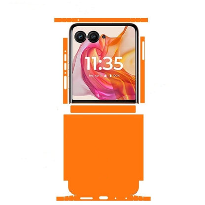 Colorful Anti-Scratch Phone Skin For Motorola Razr 60 50 Ultra Back + Hinge Decal Matte Film For Moto Razr 40 50 Decal Sticker