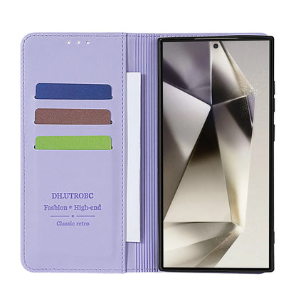Wallet Skin Friendly Magnetic Slot Flip Leather Case For Samsung Galaxy S26 Ultra S25 Edge S24 FE S23 Plus S22 S21 S20FE S10+