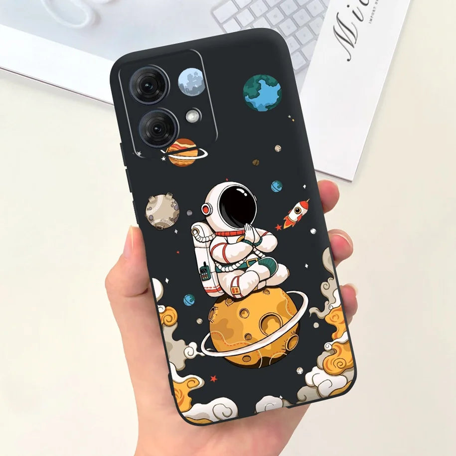 For Motorola Moto G54 Case Moto G84 Phone Cover Cute Astronaut Slim TPU Soft Silicone Funda For MotoG54 MotoG84 5G XT2343-1 Capa
