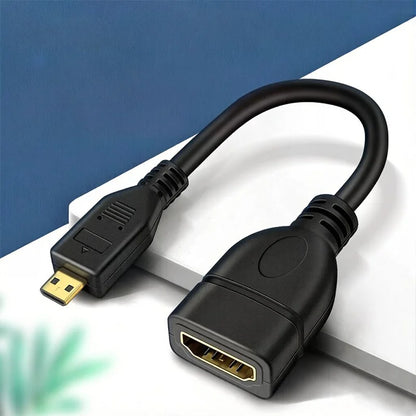 15cm up down Right Left Angled HDMI-Compatible Cable Micro HD Male to HD Female Adapter Connector for HDTV