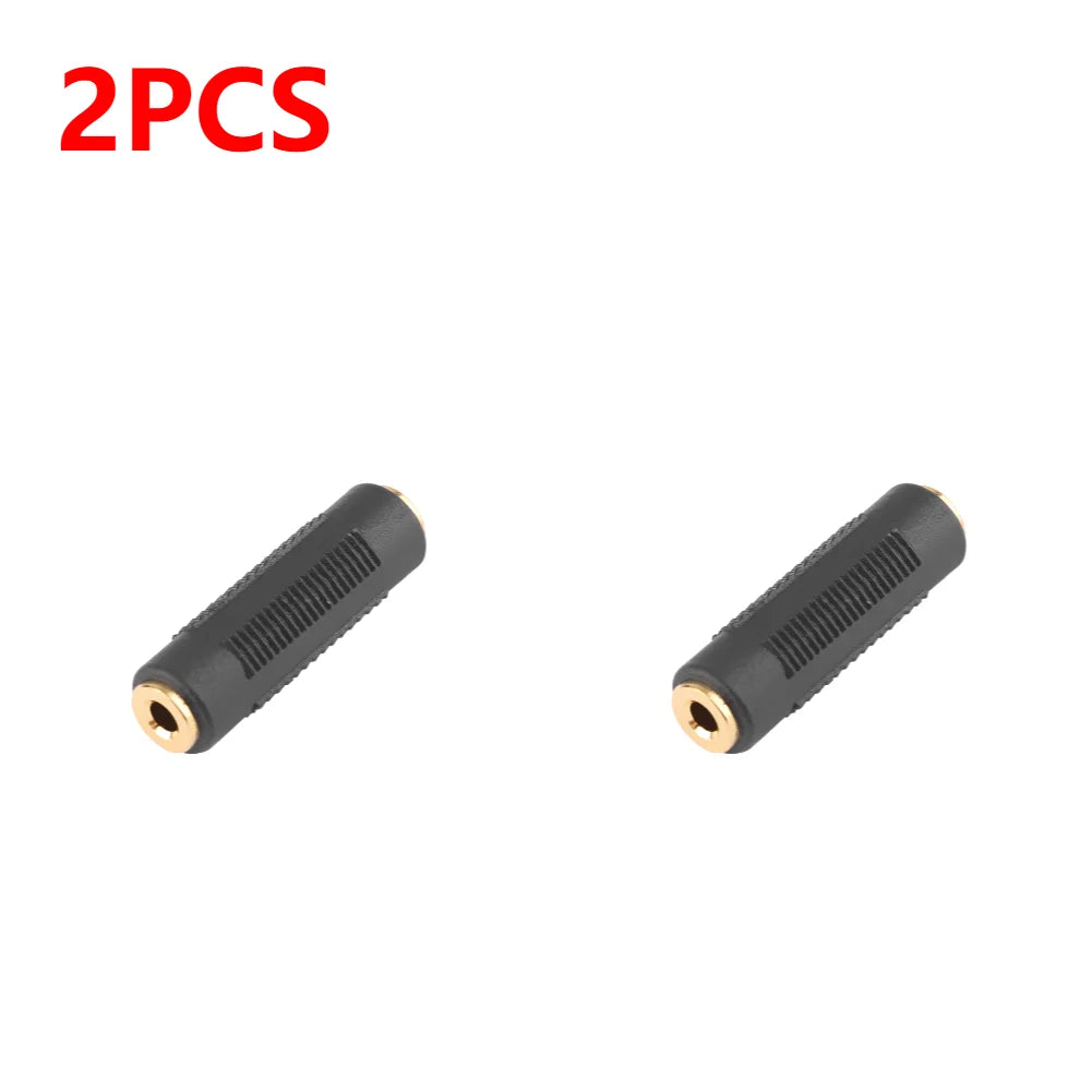 3.5 Mm Female To 3.5mm Female Jack Stereo Connector Coupler Adapter Audio Extension Cable for MP3 DVD Headphone Car