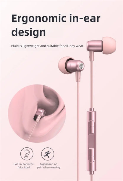For Samsung Galaxy Wired Headphone HiFi Surround Sound With Mic USB Type C 3.5mm Earphones For iPhone 15 16 Pro Max Jack Headset