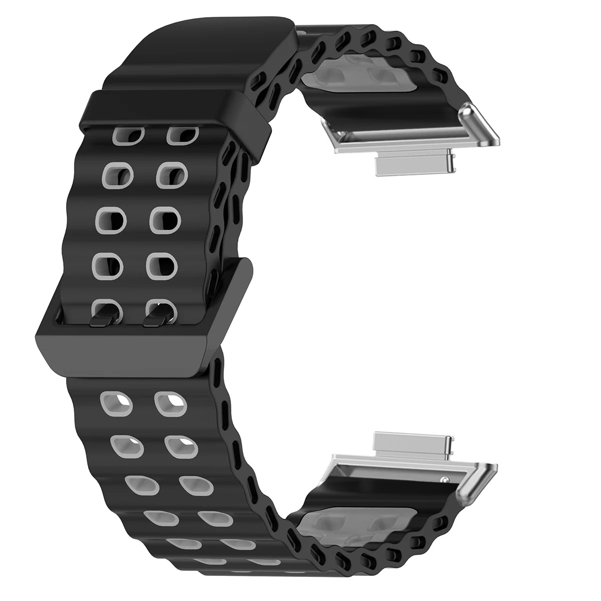 Soft Silicone Strap for Redmi Watch 6 5 4 Sports Two Tone Wristband for Xiaomi Mi Band 8 9 Pro Adjustable Rubber Wristband
