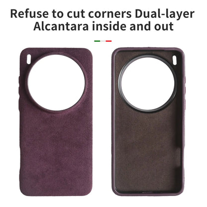 Full Coverage Magnetic for ALCANTARA Case for Vivo X300Pro X200Ultra X90Pro X80 for Magsafe Artificial Leather Suede Phone Cover