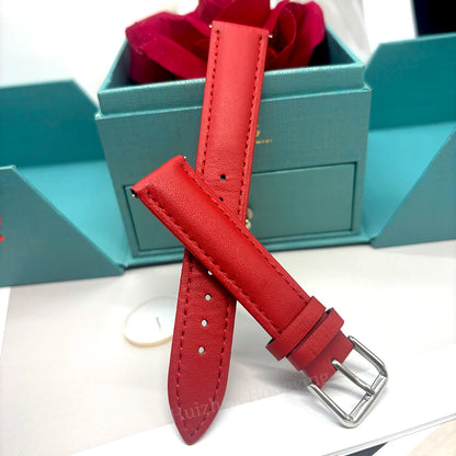 Watch Band For HUAWEI WATCH GT5 GT4 41mm PU Leather Bracelet 18mm Strap For Garmin VENU 4 /3S 2S/Forerunner 255S 265S Watchbands