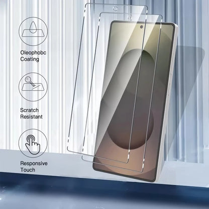 1-3PCS Fingerprint Unlock Screen Protector For Samsung Galaxy S25 Ultra S24 FE S22 Plus S25 Edge S23 S24 Ultra 9H Tempered Glass