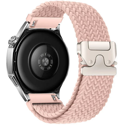 Nylon Braided Loop Strap For Huawei Watch 5 46mm GT5-4-3 Parachute Buckle Flexible Wristband For Samsung Watch 7/6/5/4 Bracelet