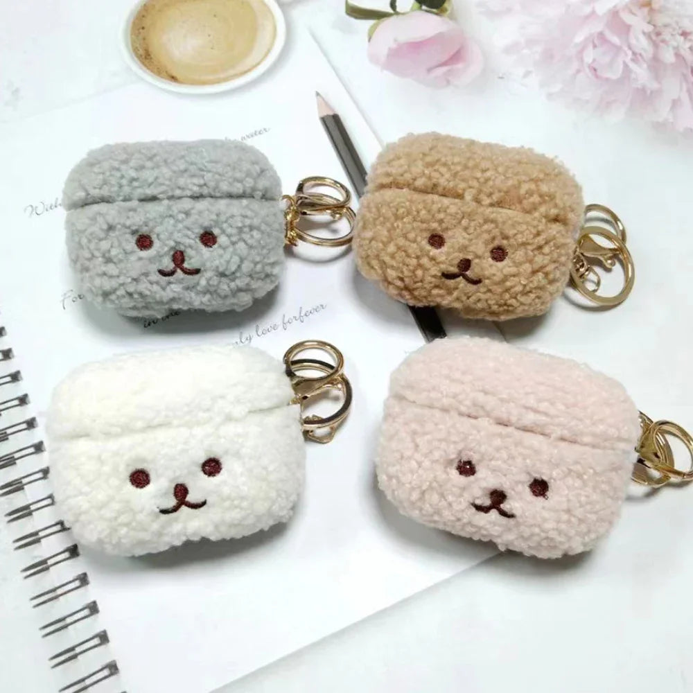 For Airpods 4 Pro Case 2022 Cute Fluffy Dog Earphone Case Headphone Cover For Apple AirPod 3 2 Pro 2nd Generation Pro USB C Case