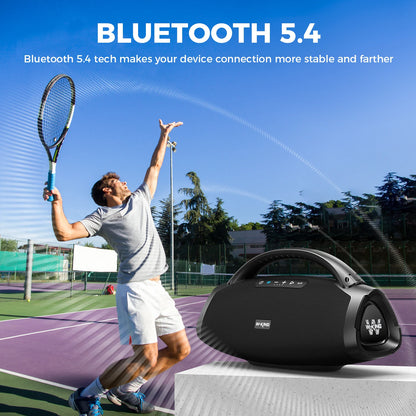 W-KING X20S Portable Bluetooth Speakers, 280W Stormbox Power With Subwoofer Ipx7/Guitar Input/Power Bank, TWS Connection Outdoor