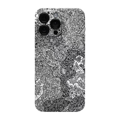 Oscar Colorful Decal Skin for iPhone 17 16 15 14 13 12 Pro Max Protector Film Wrap Case Full Cover Personal Sticker