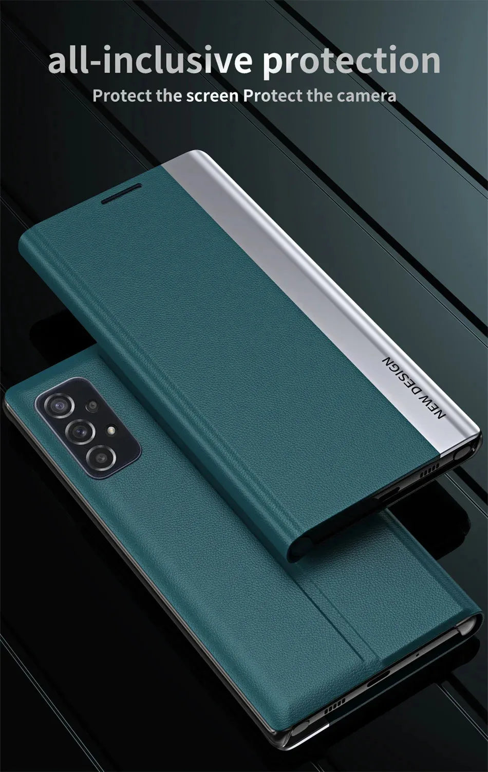 Luxury Leather Flip Plating Phone Cases For Samsung Galaxy S26 S25 S23 S22 S24 Ultra A15 16 17 25 26 35 36 55 56 Back Cover