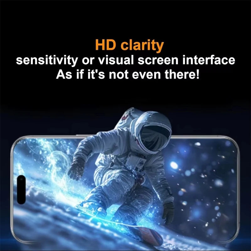 1-5Pcs Ultra HD Dust Free Screen Protector For iPhone 17 16 15 13 11 12 14 Pro Max 16e 7 8 Plus SE 17 Air Glass Easy Install Box