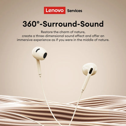 Lenovo YF02 Wired Gaming Headphones 3.5mm/Type-C For Mobile Phones  Computers And More HiFi Sound Music Wired Earphones With Mic