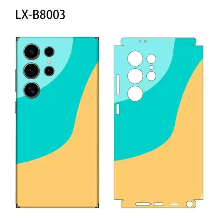 Colorful Camouflage Wrap Tear Down Skin for Samsung Galaxy S26 S24 S25 S23 Ultra Back Protector Cover Casing Stickers
