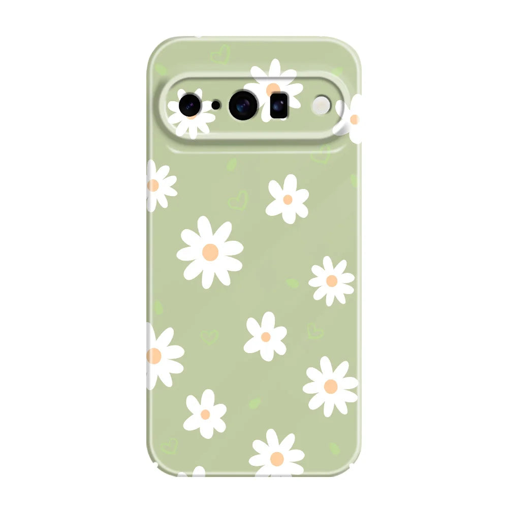 Tender Daisy Phone Case For Google Pixel 10 9 9A 8 8A 7 7A Pro XL 5G Film Hard Cover