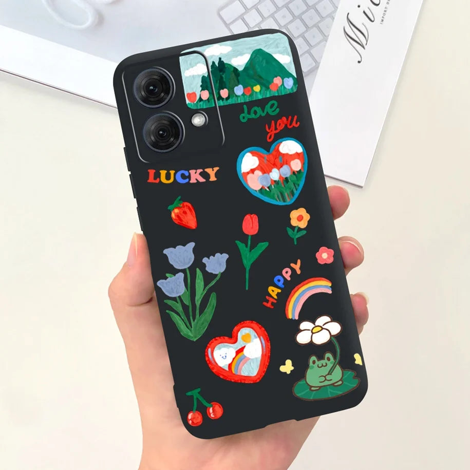 For Motorola Moto G54 Case Moto G84 Phone Cover Cute Astronaut Slim TPU Soft Silicone Funda For MotoG54 MotoG84 5G XT2343-1 Capa