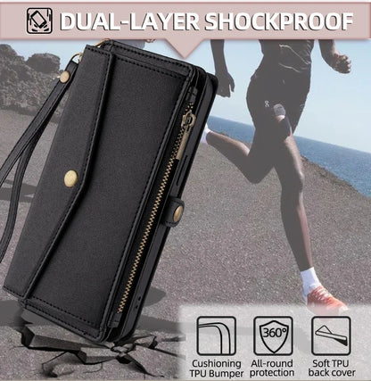 Flip Cover Wallet Phone Case For Samsung Galaxy S26 S25 S24 S23 S22 S21 FE Plus Ultra Edge 5G PU Leather Multi-Functional Bags