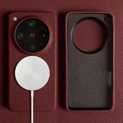 Magnetic Luxury Genuine Leather Case for OPPO Find X8 Pro X9Ultra X7 X6 X7Ultra Wireless Charging Back Coque Shockproof Fundas