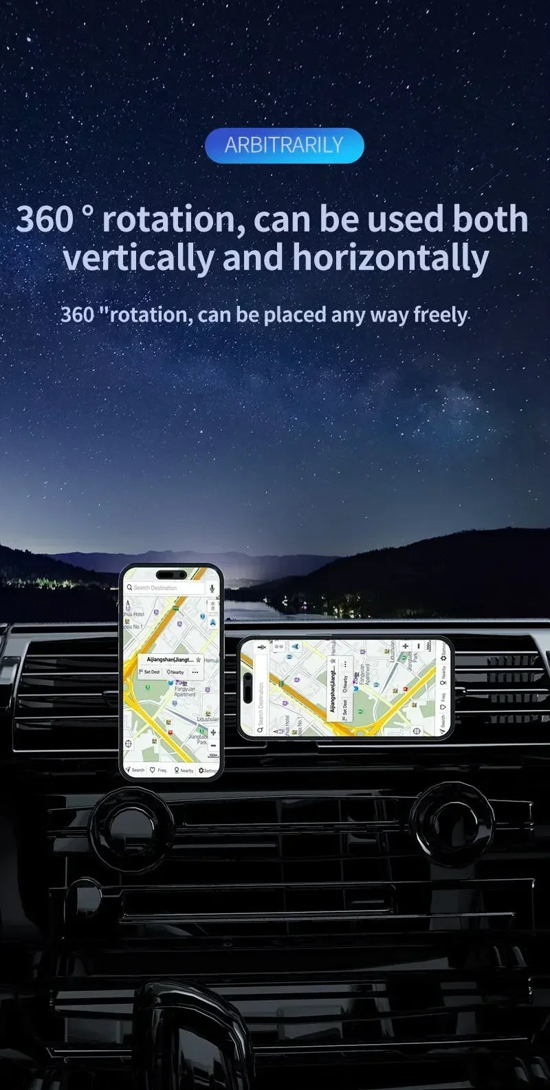 LED/RGB Magnetic Car Wireless Charger For iPhone 12 13 14 15 Pro Max Macsafe Car Phone Holder Stand Mount Fast Charging Station