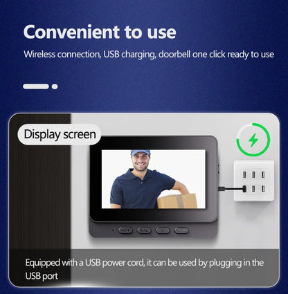 M16S M15S WiFi Wireless Intercom Smart Doorbell 4.3inch IPS Screen Video Security Camera Two-Way Intercom HD Surveillance Camera