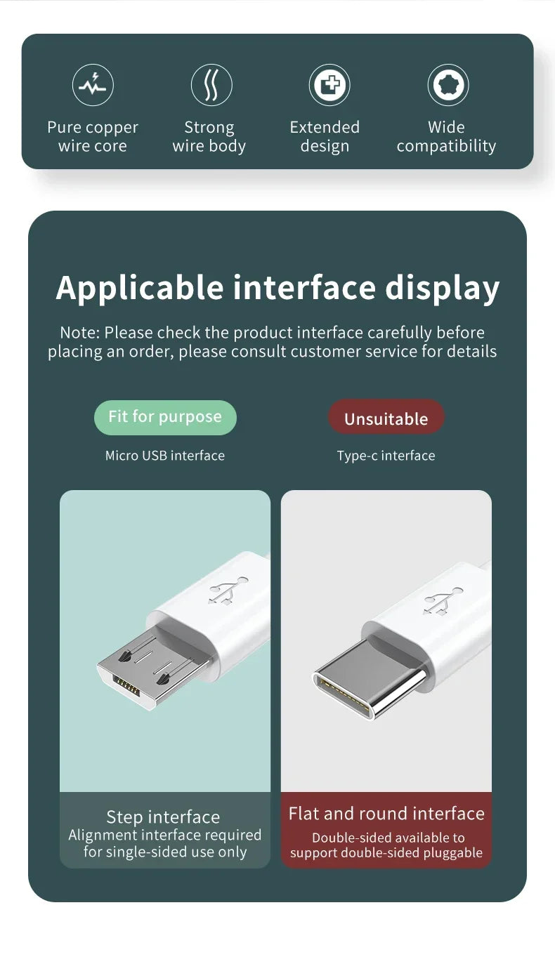 1m/5m/6m/10m/14m Micro USB Extension Fast Charging Cable For Xiaomi Camera Android Smart Phone USB Extended Charging Cord