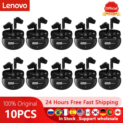 5/10PCS Lenovo LE253 Earphones TWS Wireless Bluetooth 6.0 Headphones ANC Noise Reduction HiFi Sound Gaming Sports Headset New