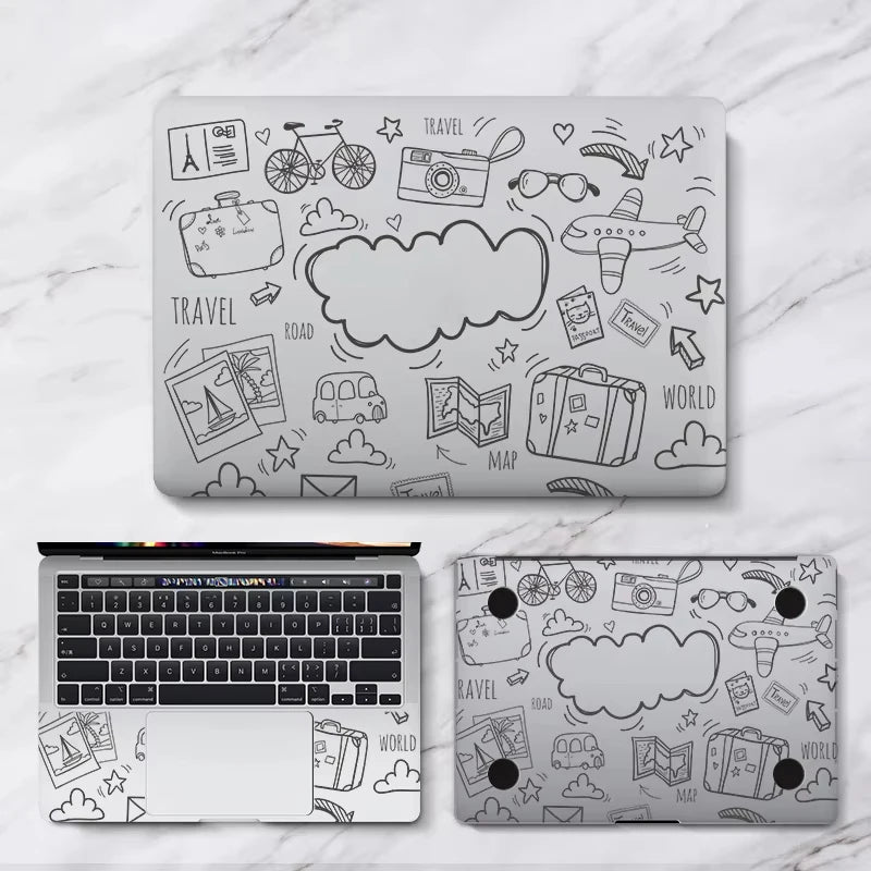Laptop Skin Sticker for Macbook 13.3 inch Air Pro 2020 UA Print PET Protective Decal Sticker A2337 A2338 Anti-Scratch Waterproof