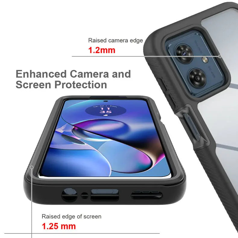 For Motorola Moto G86 Power G56 G77 G87 G55 G35 G24 G54 Power 5G Crystal Case Back Cover Moto G84 Case Phone G14 G 86 G04s funda