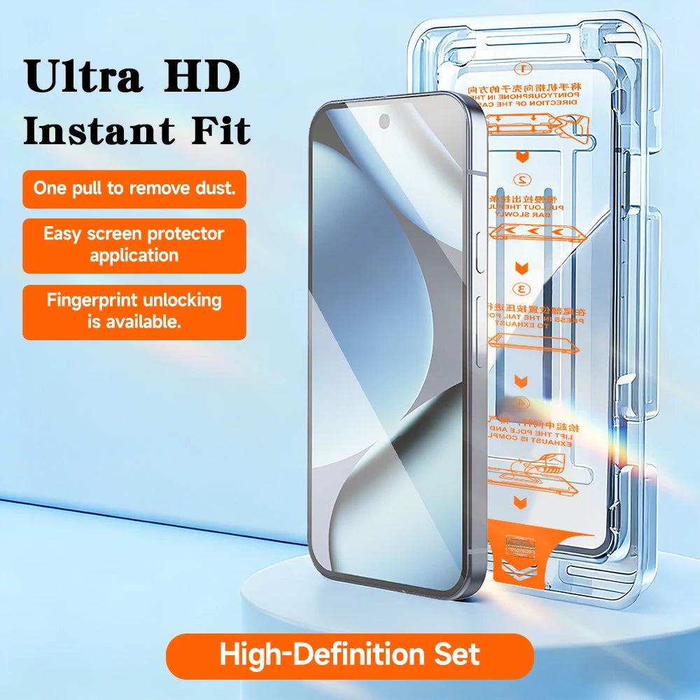1-3Pcs Screen Protector Tempered Glass For Google Pixel 6a 7 7a 8 8a 9 9a 10 Pro XL Dust Free With Install Kit Remove Explosion