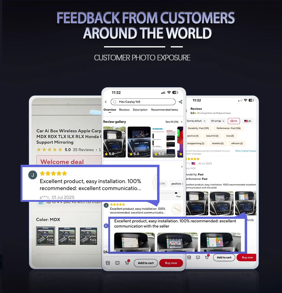 Car Wireless Android Auto Apple CarPlay Tv Box For Acura RDX TLX ILX RLX MDX YD3 Radios Smart System Upgraded OEM Screen Camera
