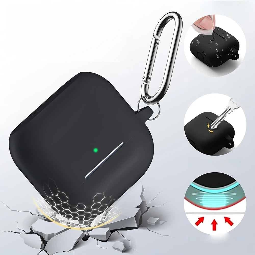 Kit Case For Apple Airpods 4 Case earphone accessories Soft Silicone Protective Cover silicone for Apple air pods 4 case
