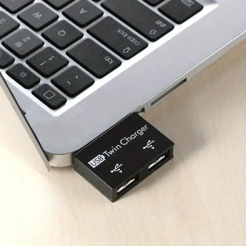USB 2.0 HUB 1 To 2 Port High Speed Mini Splitter Adapter For Laptop U Disk Card Reader Mouse Keyboard Phone Charging Accessories