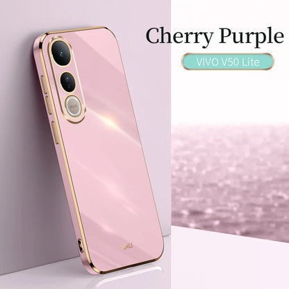Funda Vivo V50 Lite 4g 5g Luxury Fashion Plating Case For VIVO V50 Lite Soft Slim Silicone Shockproof High Quality Phone Cover