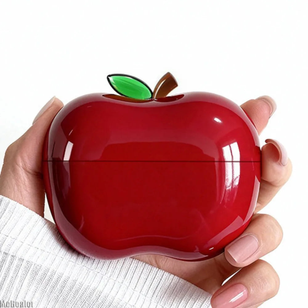 New Translucent Apple Shape Headphone Case TPU Gold Silver Red Green for Airpods Pro 1/2/3 4